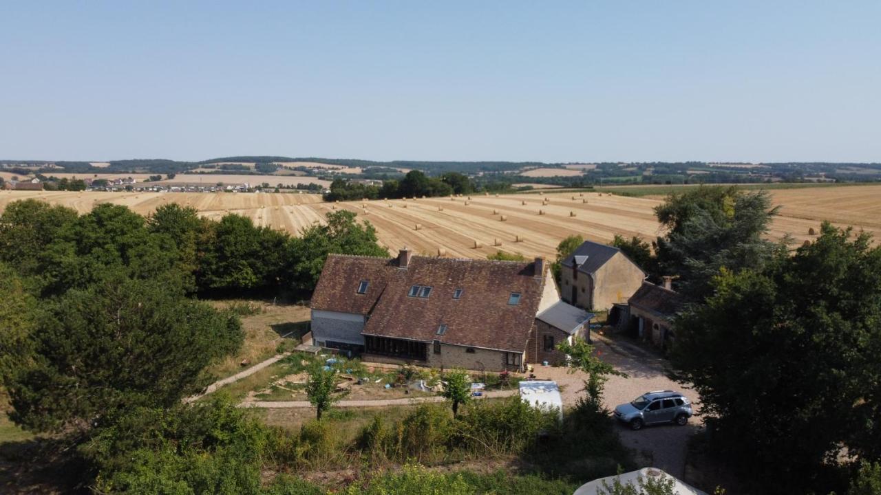 Chambre Avec Sdb Privative En Pleine Campagne Baillou Buitenkant foto